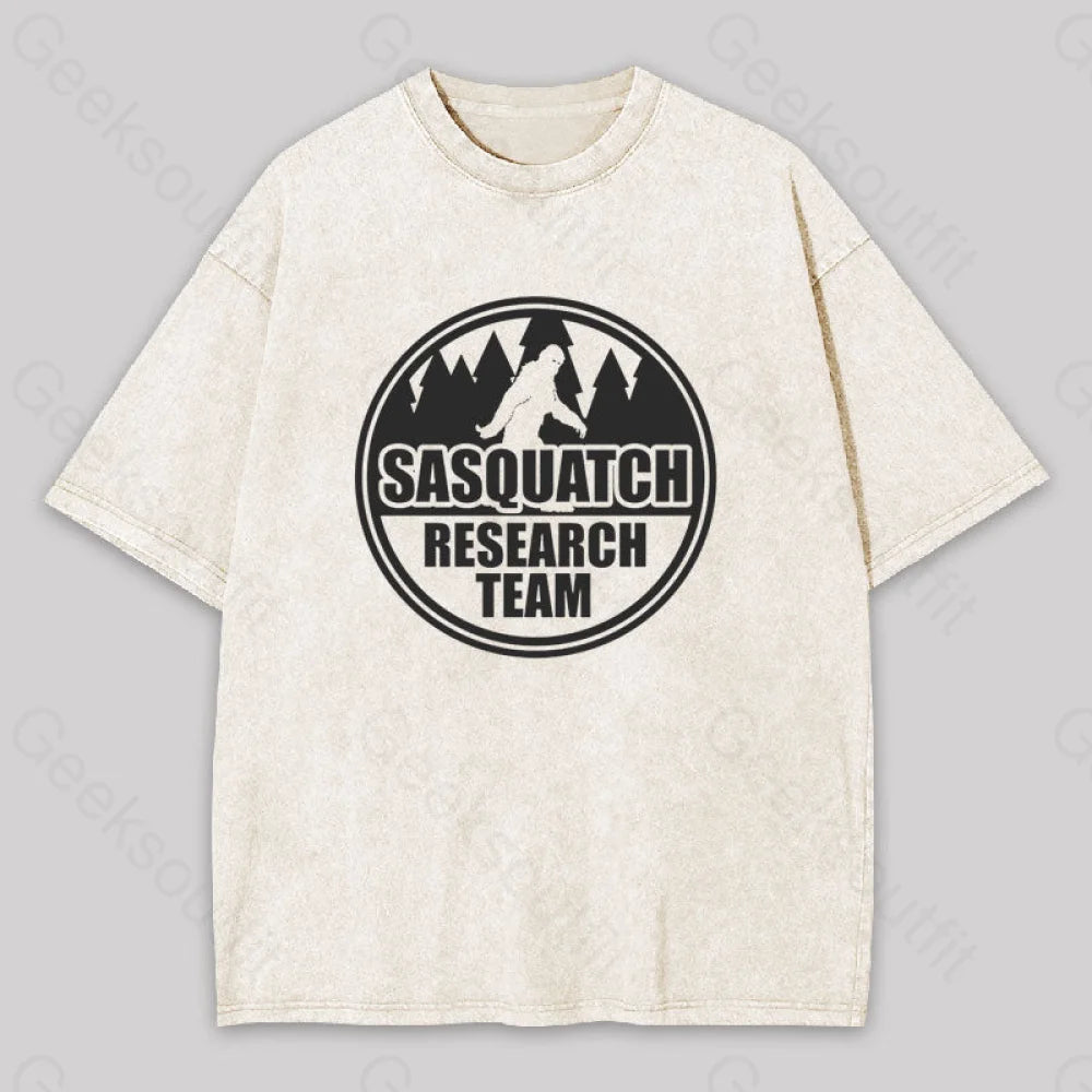 Sasquatch Research Team Geek Washed T-Shirt Apricot / S