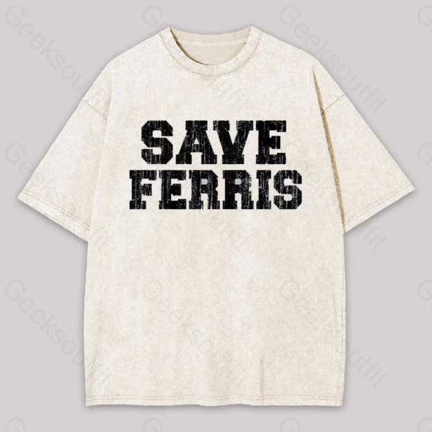 Save Ferris Geek Washed T-Shirt