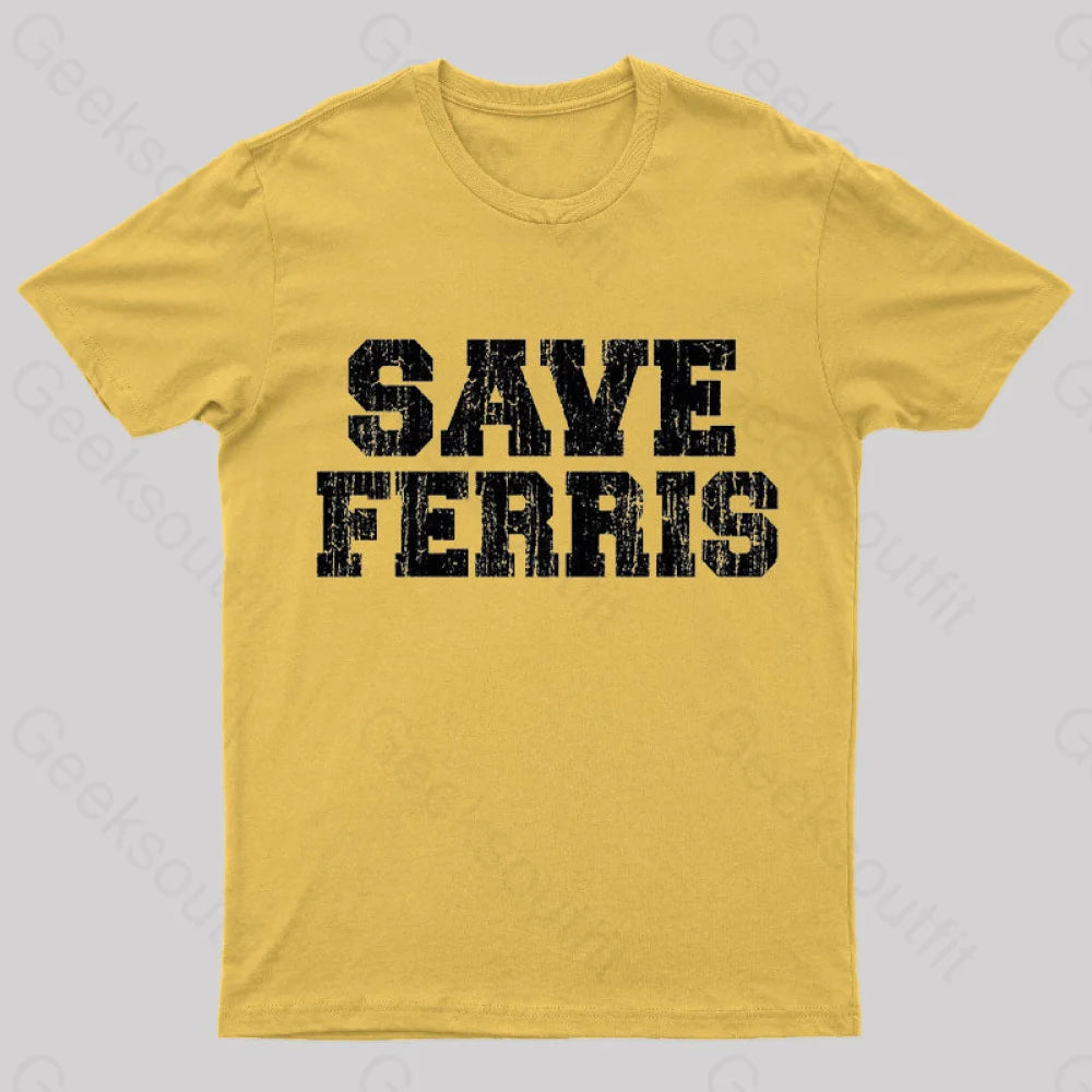Save Ferris T-Shirt Yellow / S