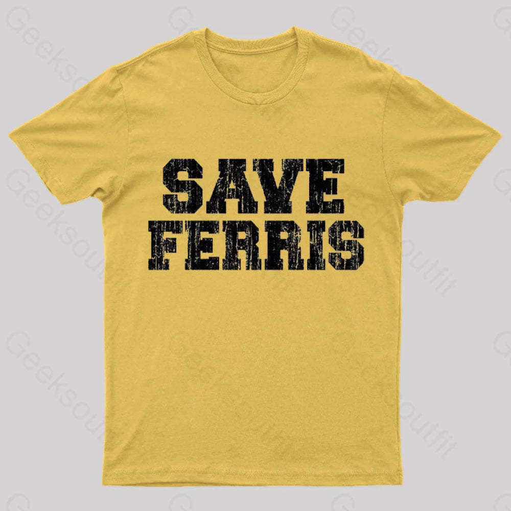 Save Ferris T-Shirt Yellow / S
