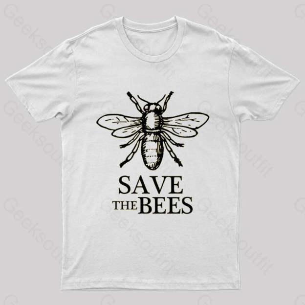 Save The Bees T-Shirt White / S