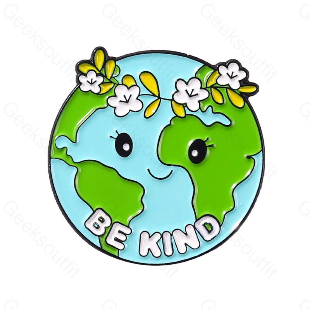 Save The Earth Enamel Pins - Geeksoutfit