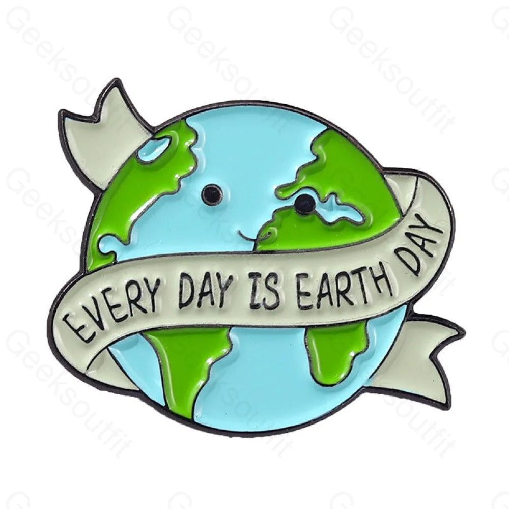 Save The Earth Enamel Pins - Geeksoutfit