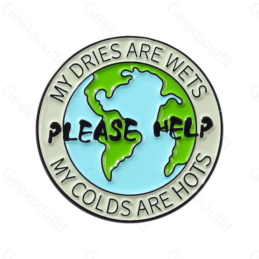Save The Earth Enamel Pins - Geeksoutfit