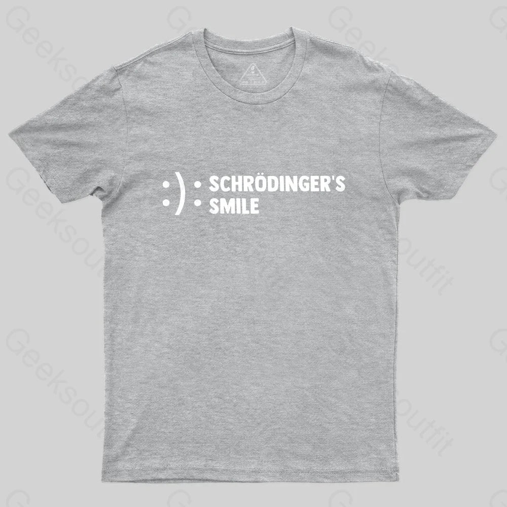 Schr?dinger's Smile T-Shirt - Geeksoutfit