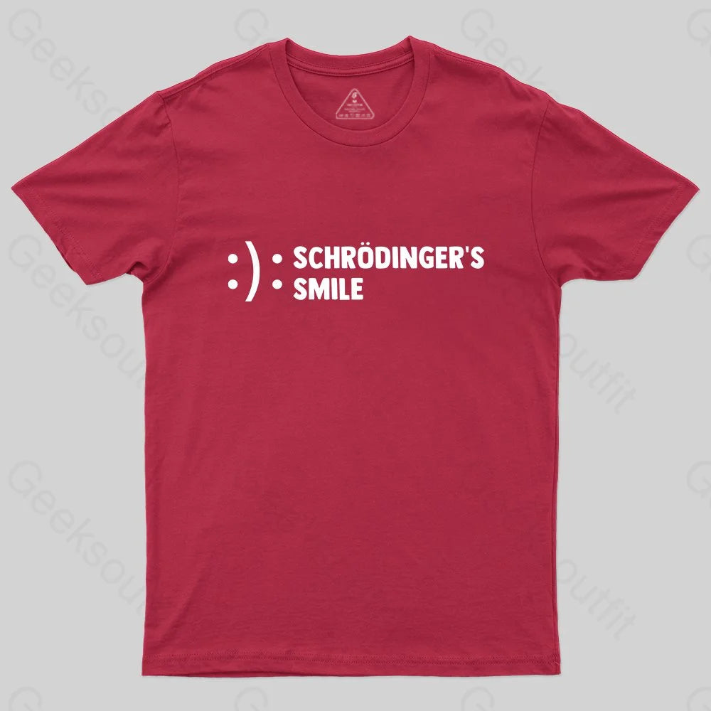 Schr?dinger's Smile T-Shirt - Geeksoutfit
