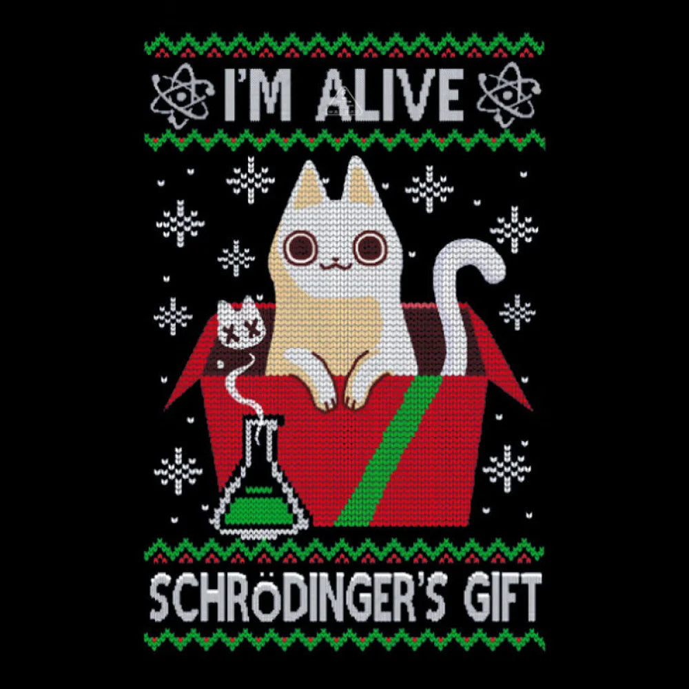 Schrdinger’s Gift - Ugly Christmas Sweater T-Shirt