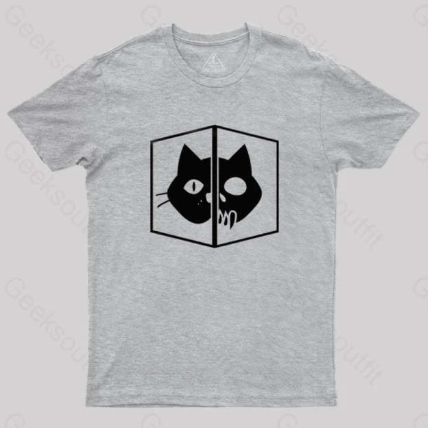 Schrodinger The Cat T-Shirt Grey / S