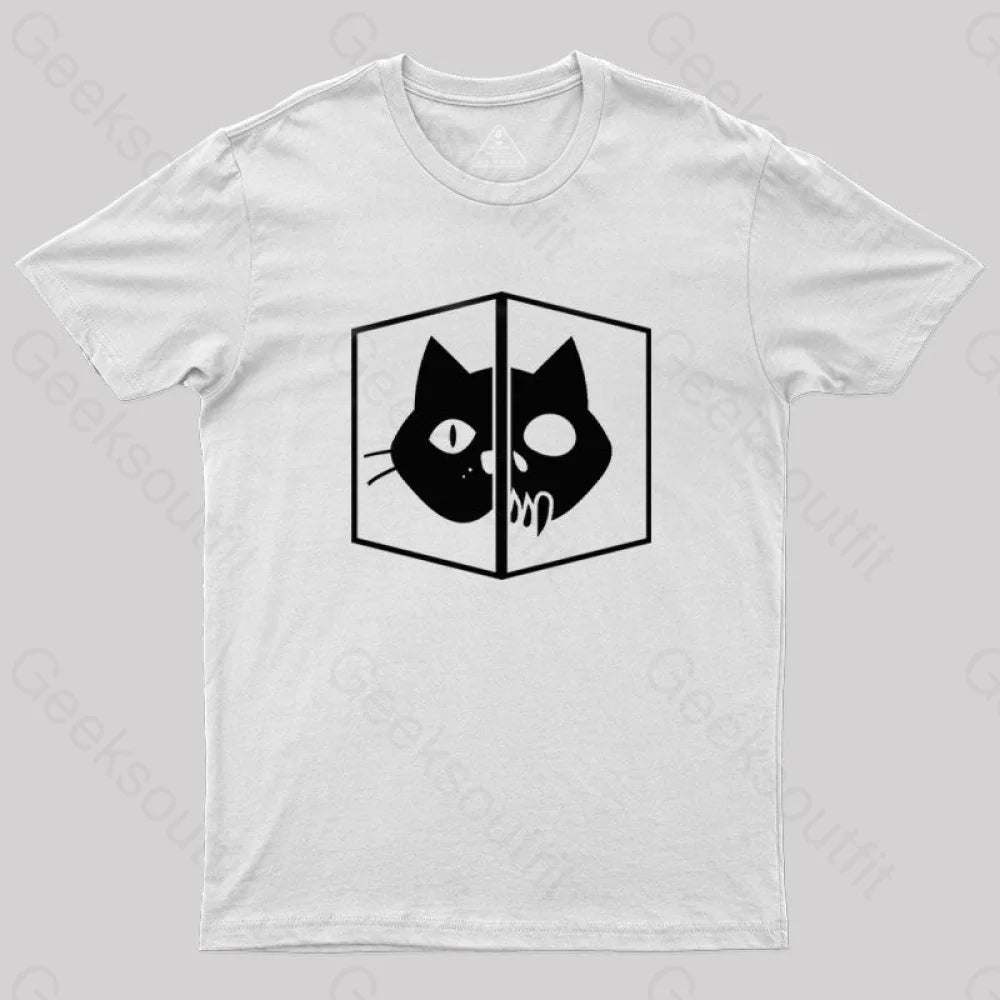 Schrodinger The Cat T-Shirt White / S