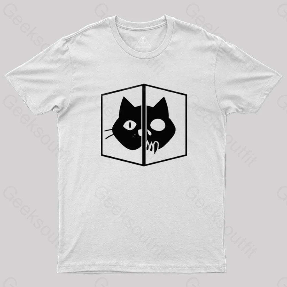 Schrodinger The Cat T-Shirt White / S
