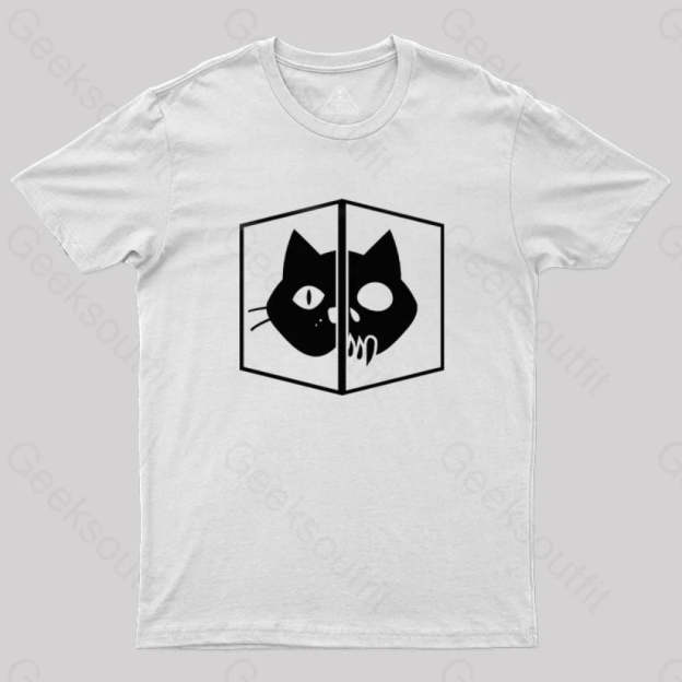 Schrodinger The Cat T-Shirt White / S