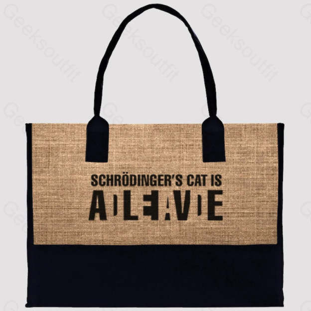 Schrödinger’s Cat Adleiavde Cotton Tote Bag