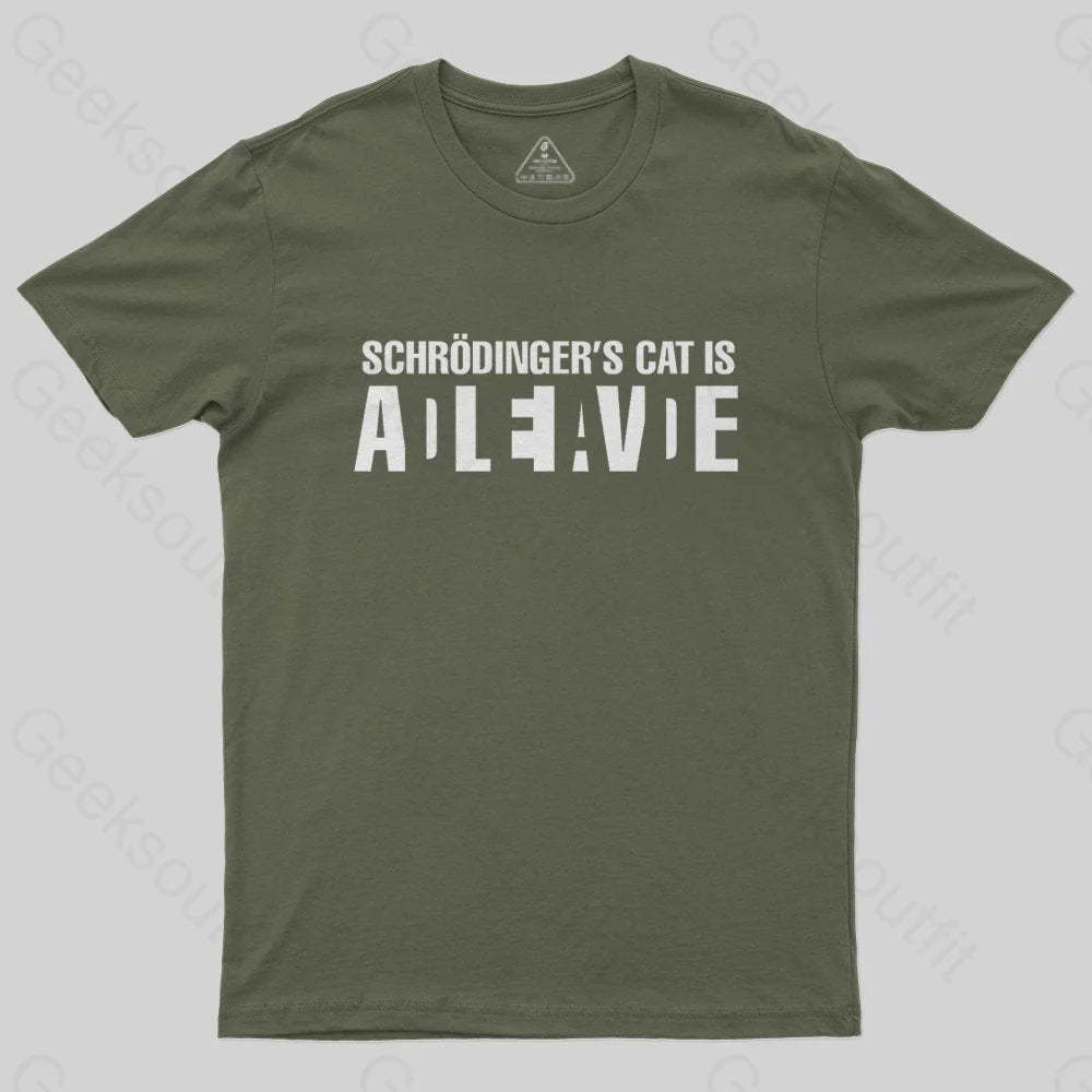 Geeksoutfit Schrödinger's Cat ADLEIAVDE Geek Science T-Shirt