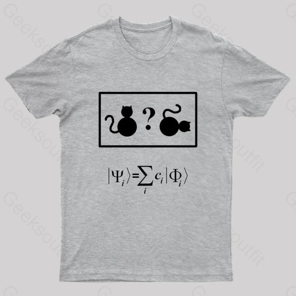 Schroedinger’s Cat Nerd T-Shirt Grey / S