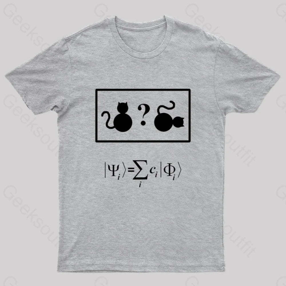 Schroedinger’s Cat Nerd T-Shirt Grey / S