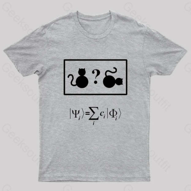 Schroedinger’s Cat Nerd T-Shirt Grey / S
