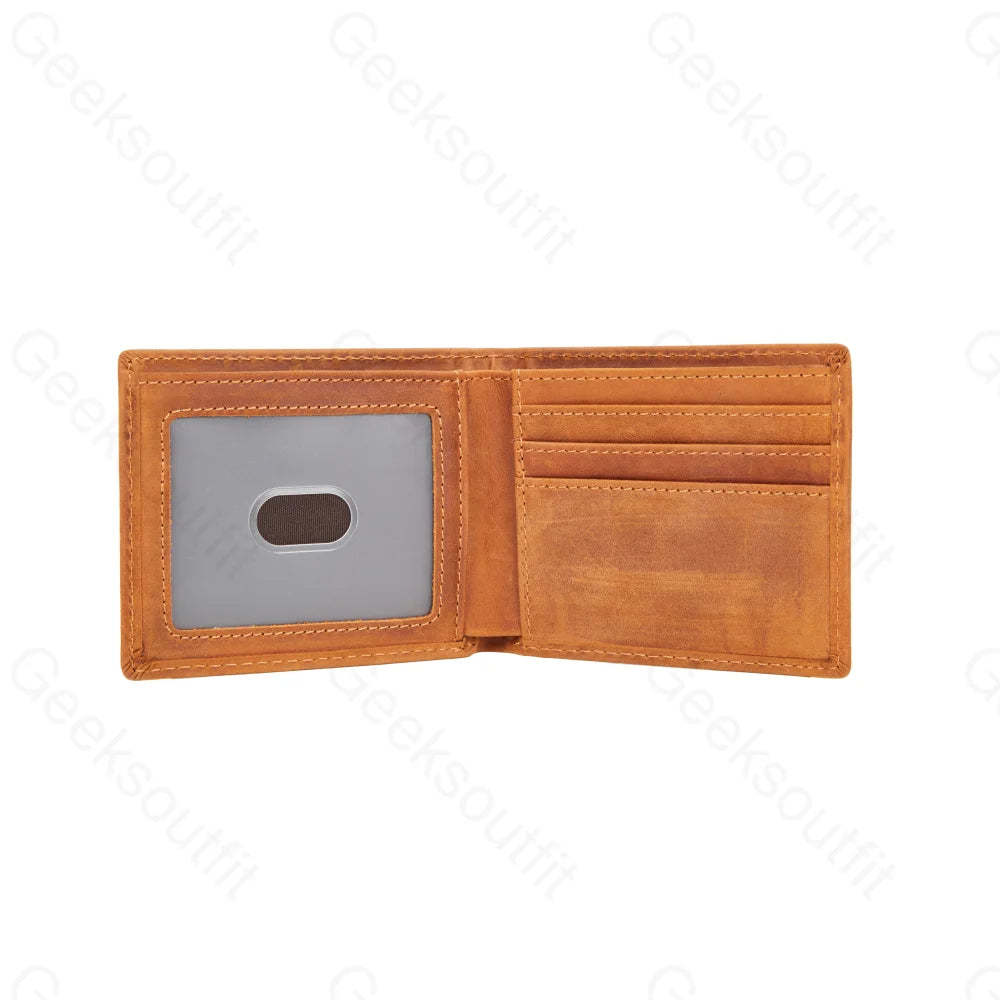 Sci-Fi Logo Engraved Leather Wallet