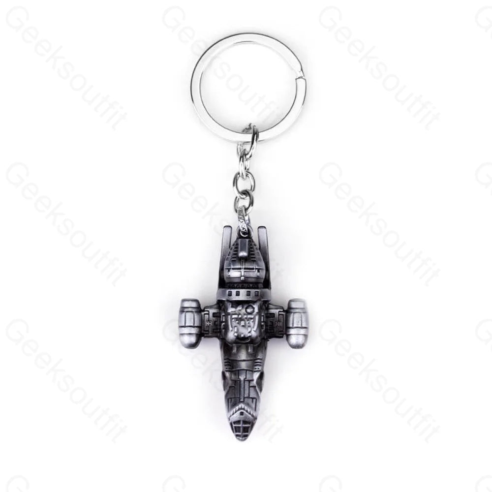 Sci-Fi Spaceship Battleship Keychain Kc0053