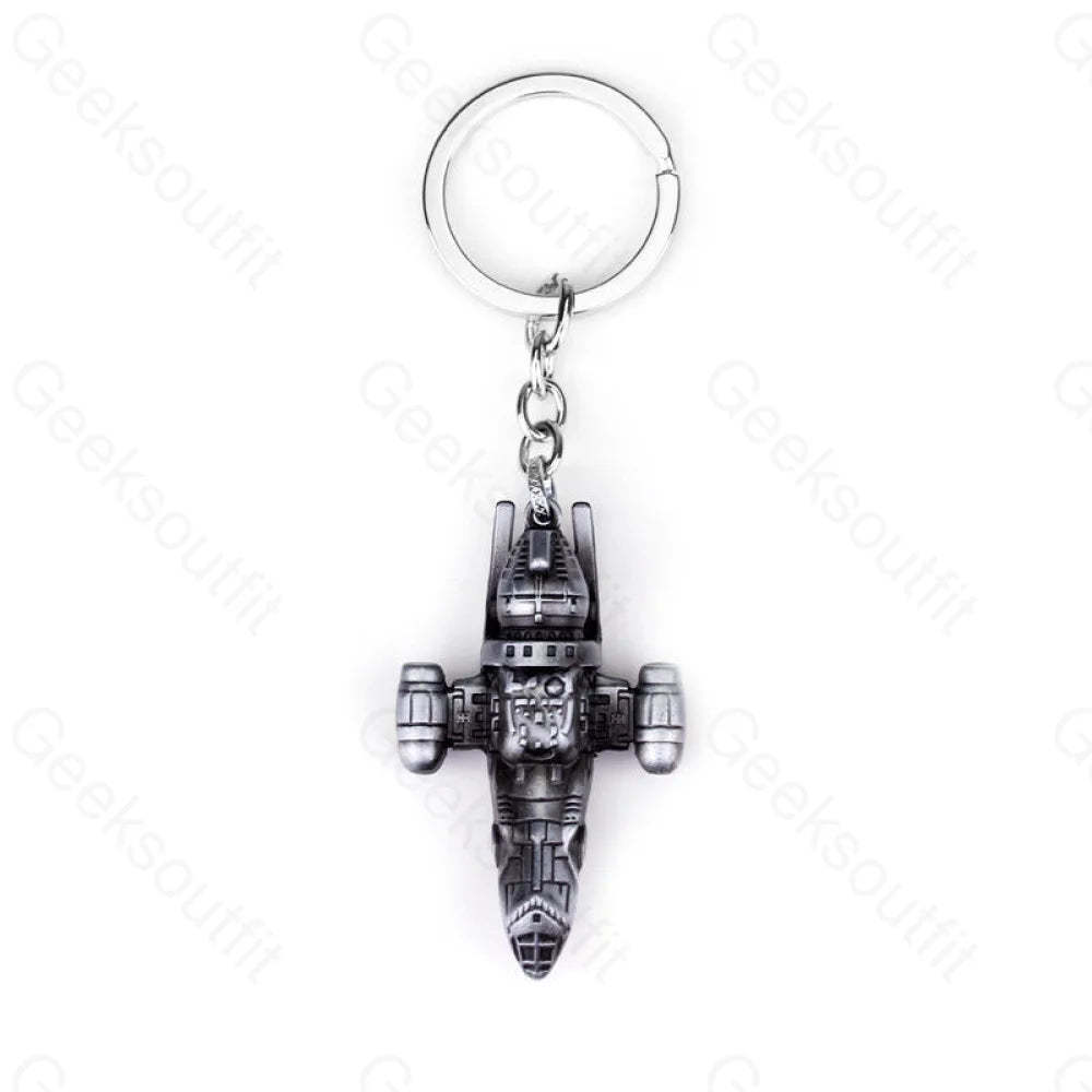 Sci-Fi Spaceship Battleship Keychain Kc0053