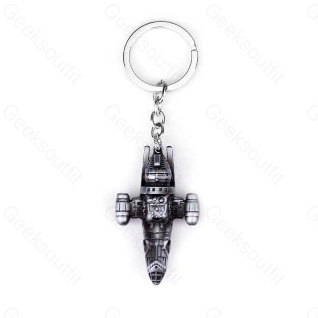 Sci-Fi Spaceship Battleship Keychain Kc0053