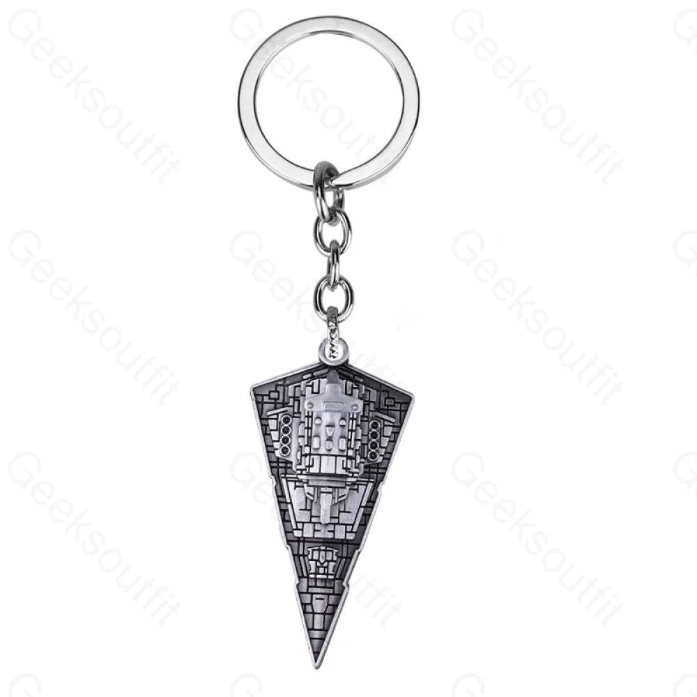 Sci-Fi Spaceship Battleship Keychain Kc0153