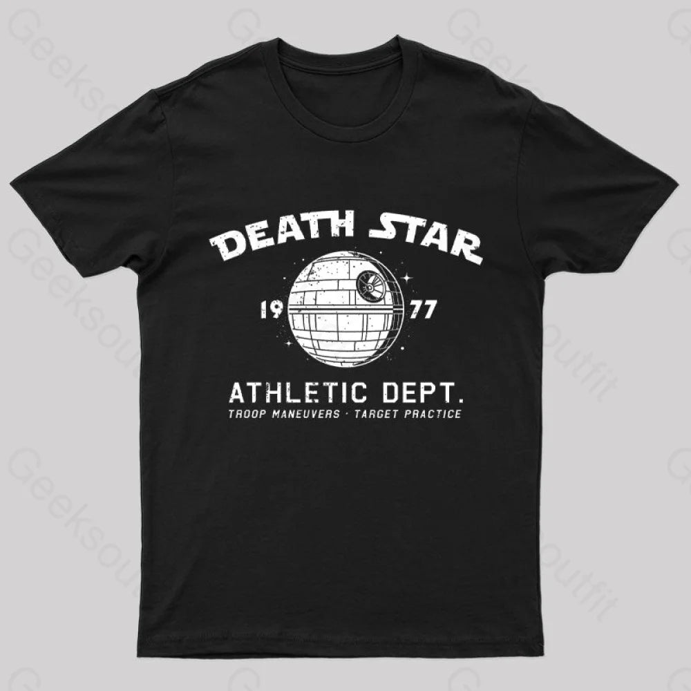 Sci-Fitness - Death Star Nerd T-Shirt Black / S