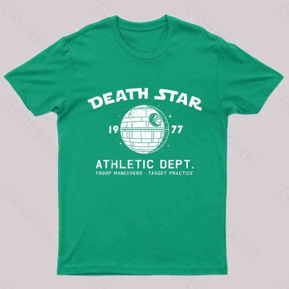 Sci-Fitness - Death Star Nerd T-Shirt Green / S