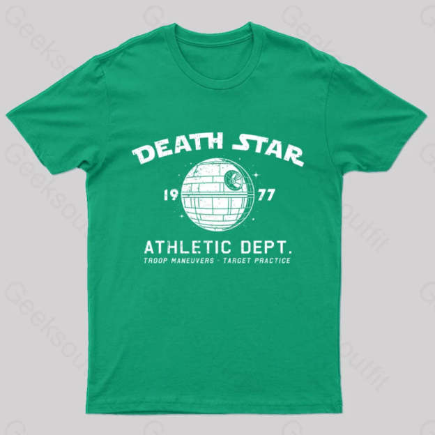 Sci-Fitness - Death Star Nerd T-Shirt Green / S