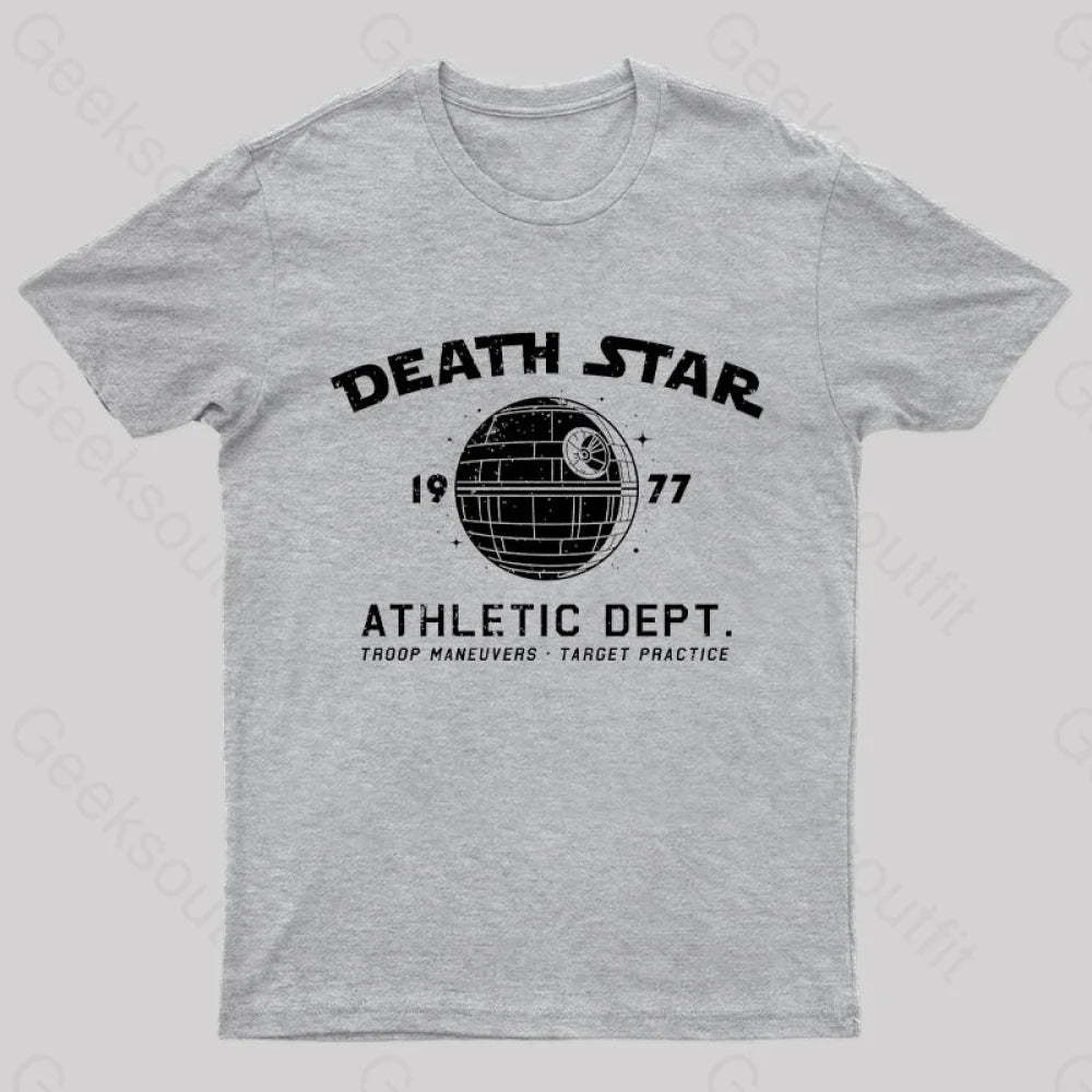 Sci-Fitness - Death Star Nerd T-Shirt Grey / S
