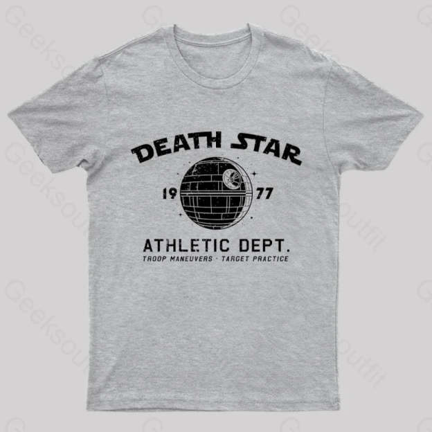 Sci-Fitness - Death Star Nerd T-Shirt Grey / S