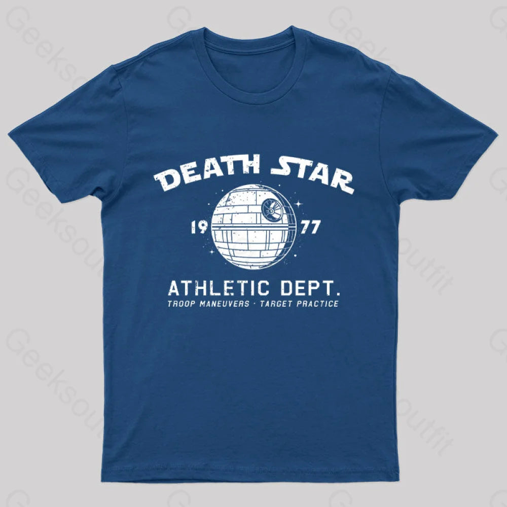Sci-Fitness - Death Star Nerd T-Shirt Navy / S