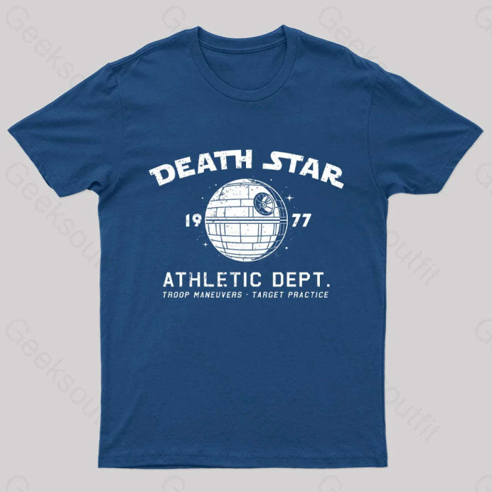 Sci-Fitness - Death Star Nerd T-Shirt Navy / S