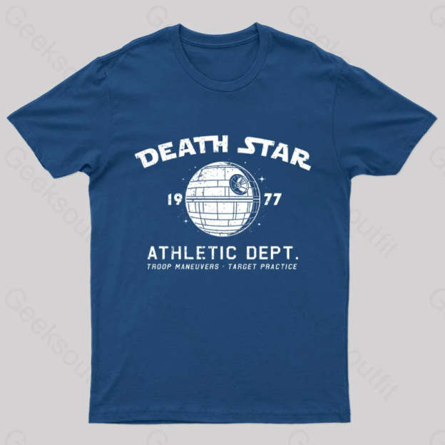 Sci-Fitness - Death Star Nerd T-Shirt Navy / S