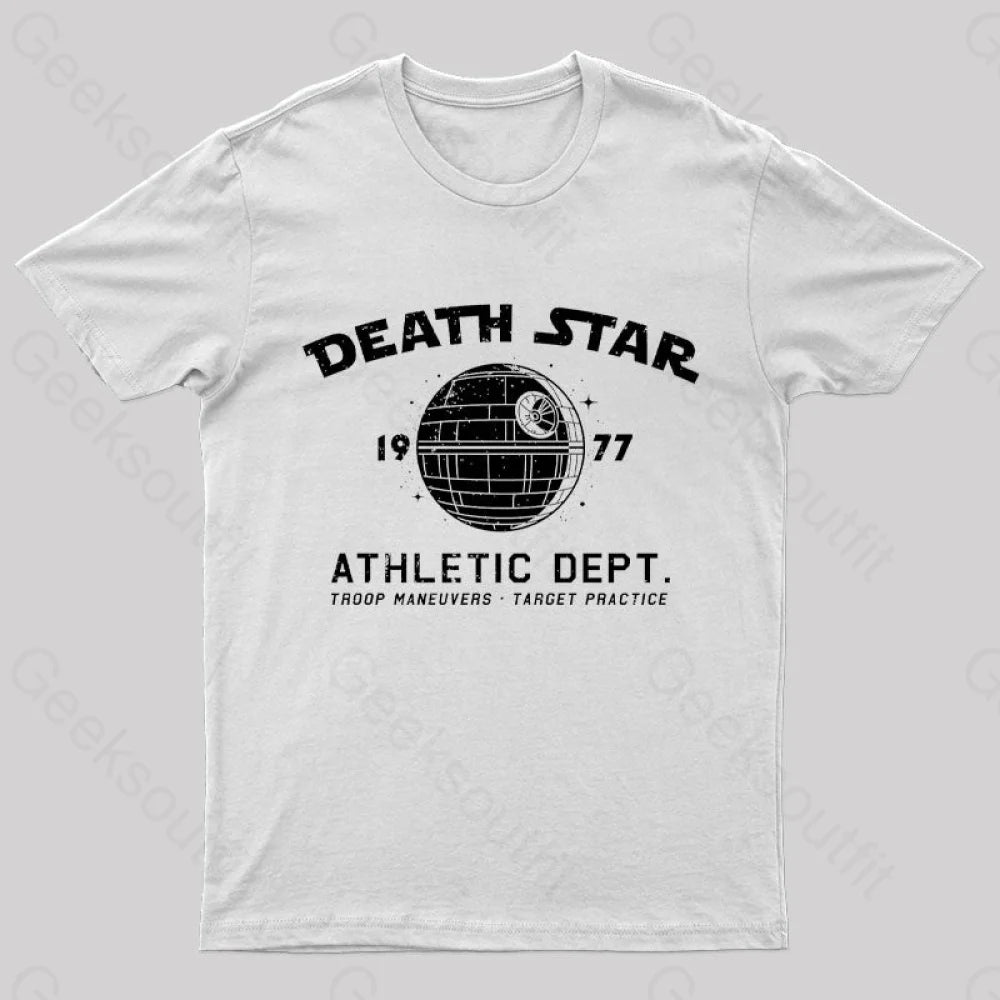 Sci-Fitness - Death Star Nerd T-Shirt White / S