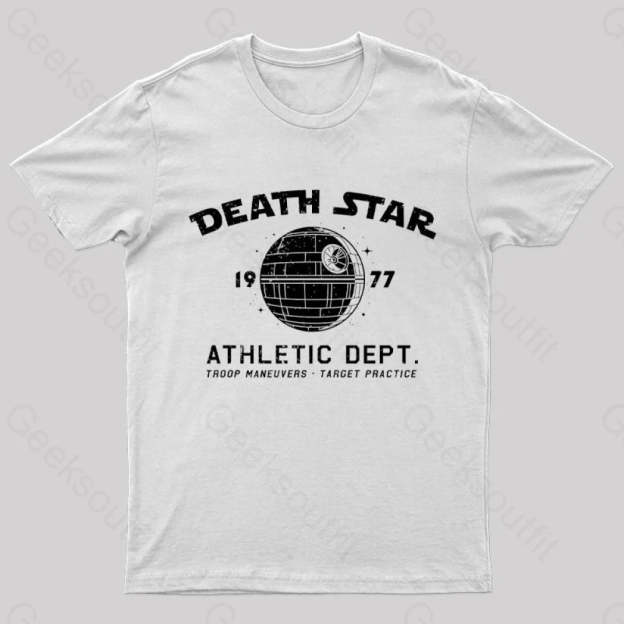 Sci-Fitness - Death Star Nerd T-Shirt White / S