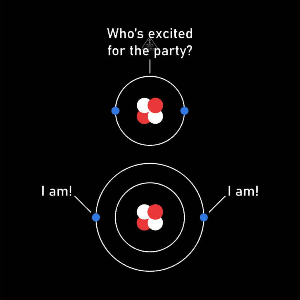 Science Chemistry Excited Electrons Atom T-Shirt