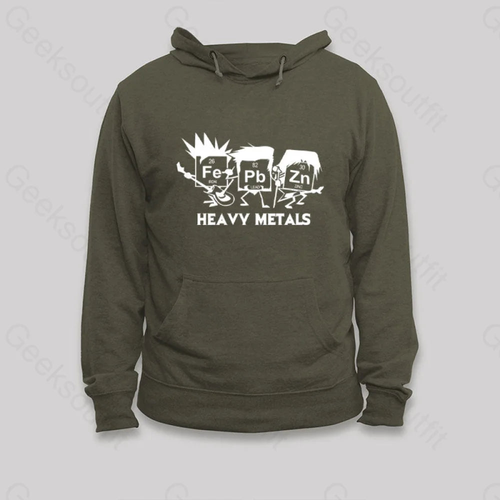 Science Chemistry Pun Hoodie Army Green / S