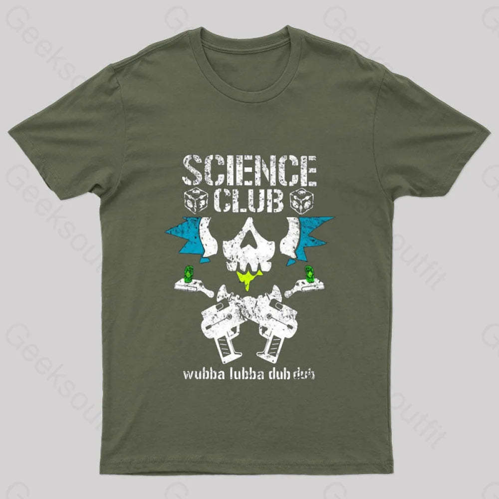 Science Club Geek T-Shirt Army Green / S