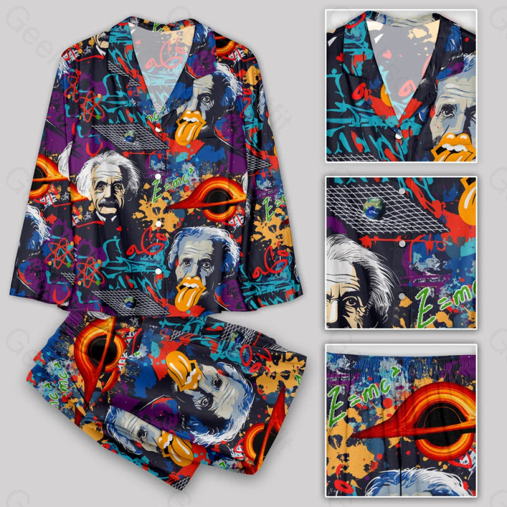 Science E=Mc2 Black Hole Fantasy Pajamas Set Yc