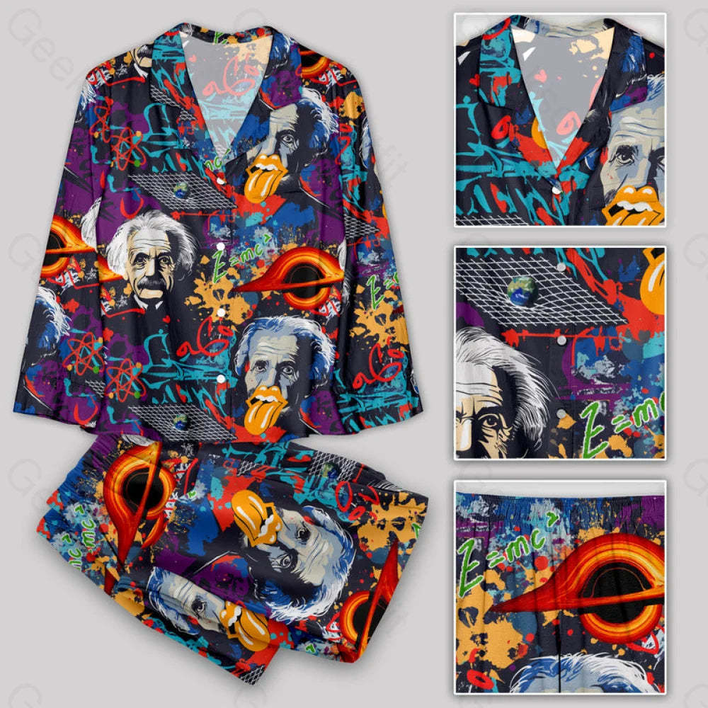 Science E=Mc2 Black Hole Fantasy Pajamas Set Yc