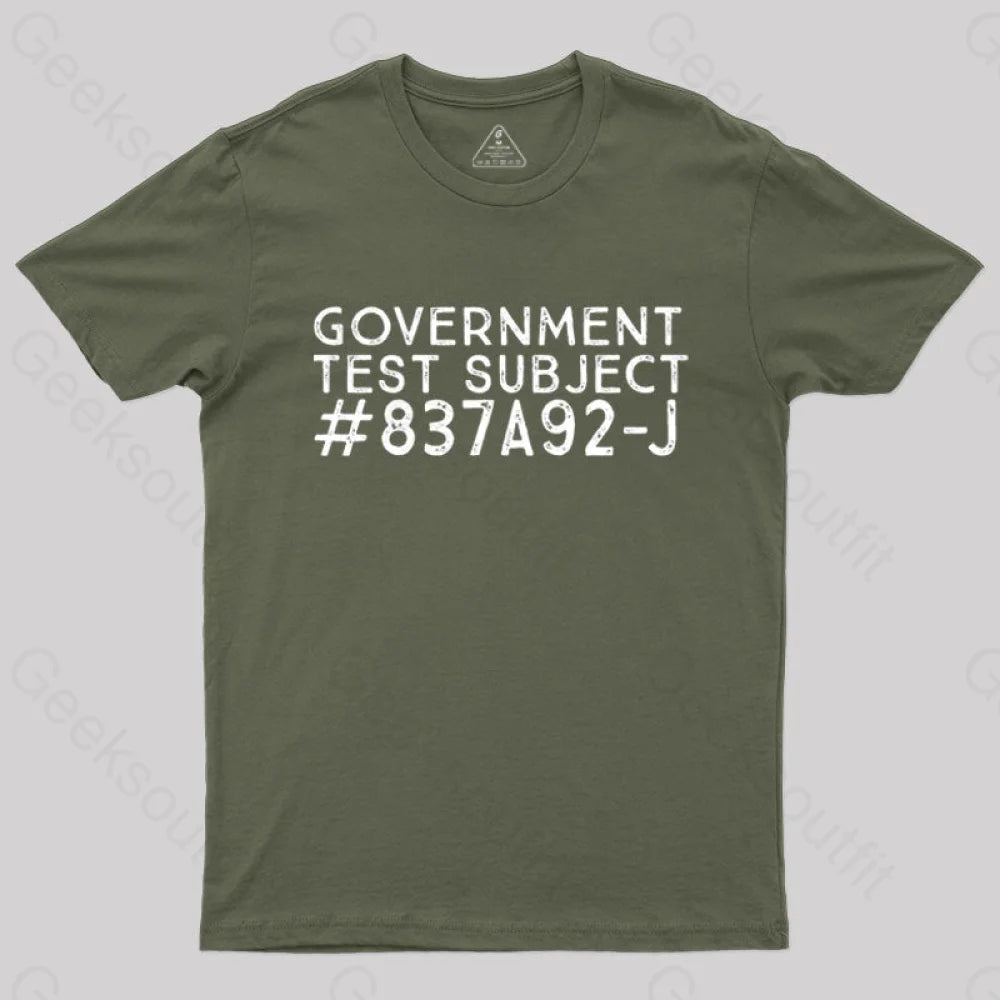 Science Experiment T-Shirt Army Green / S