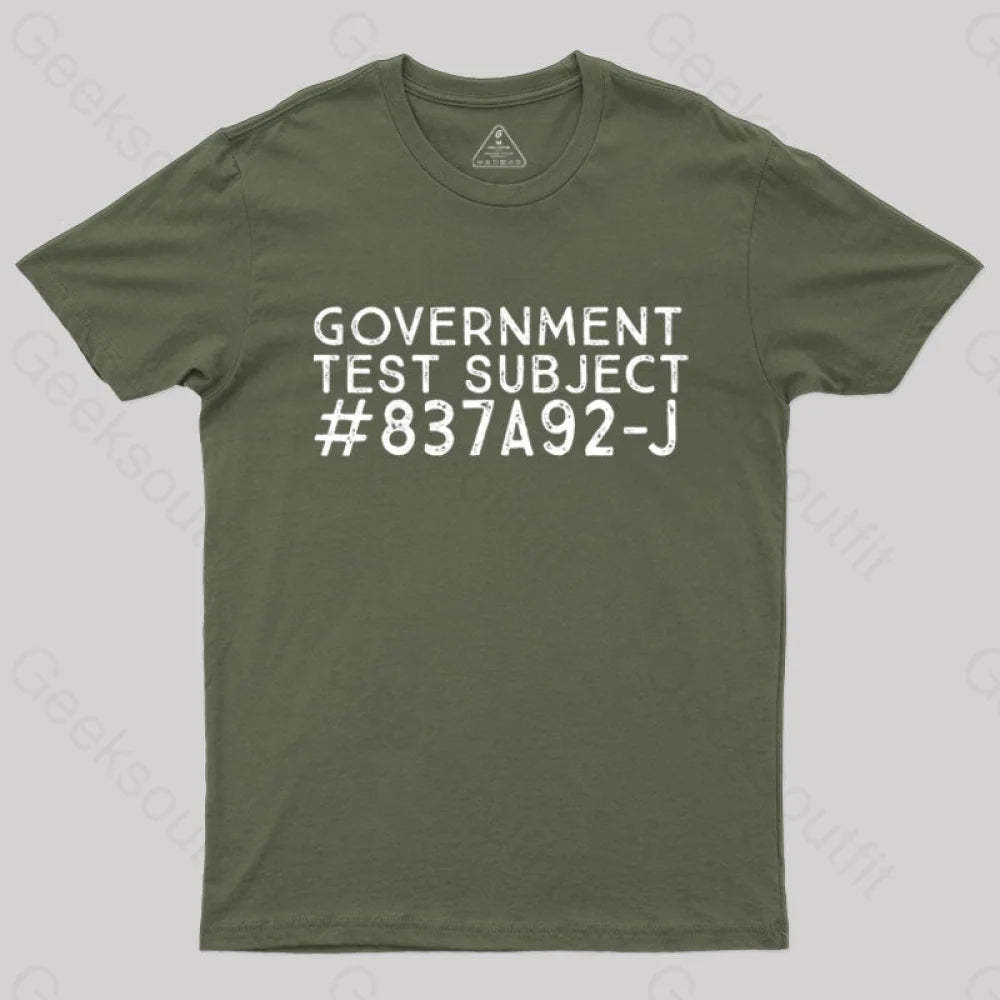 Science Experiment T-Shirt Army Green / S