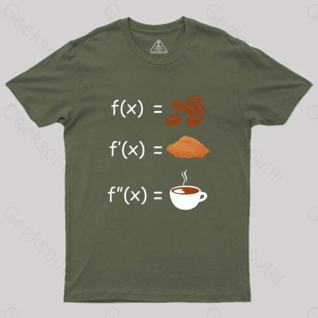 Science Humor Geek T-Shirt Army Green / S