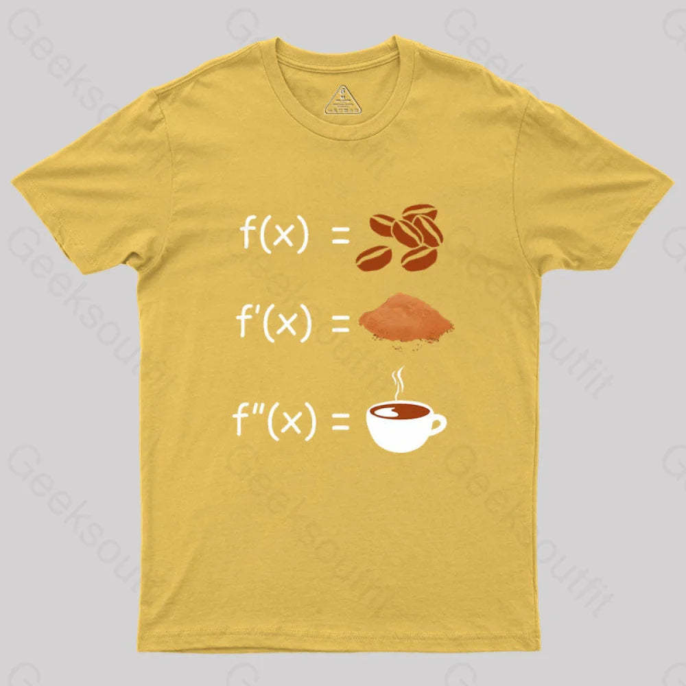Science Humor Geek T-Shirt Yellow / S