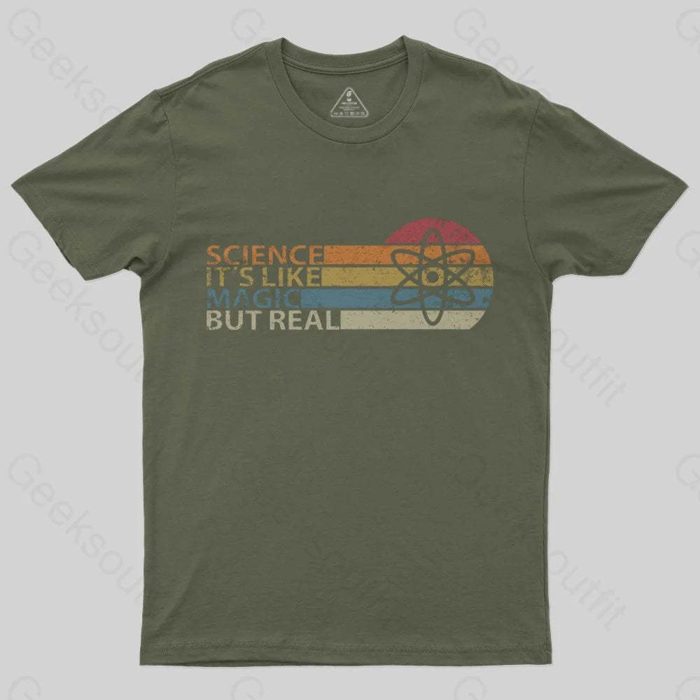 Science It's Like Magic But Real T-Shirt - Geeksoutfit