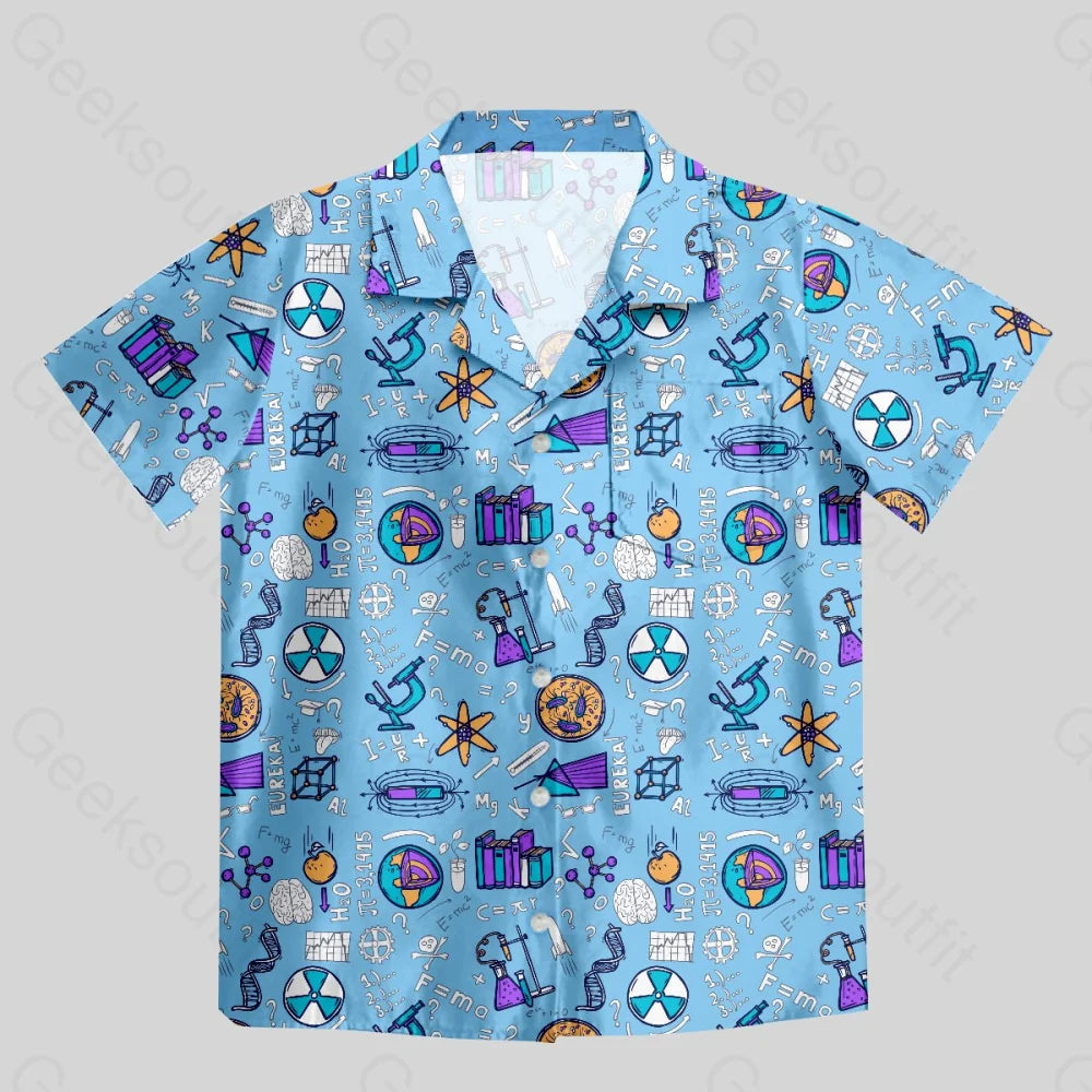 Science Lab Button Up Pocket Shirt - Geeksoutfit
