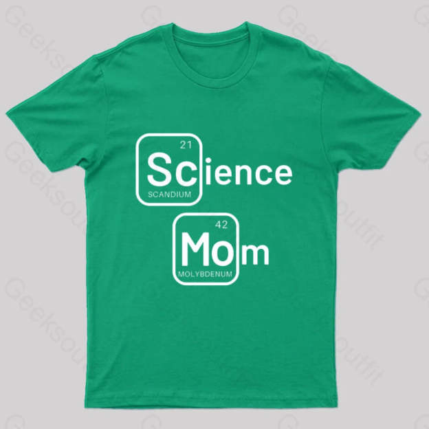 Science Mom Geek T-Shirt Green / S