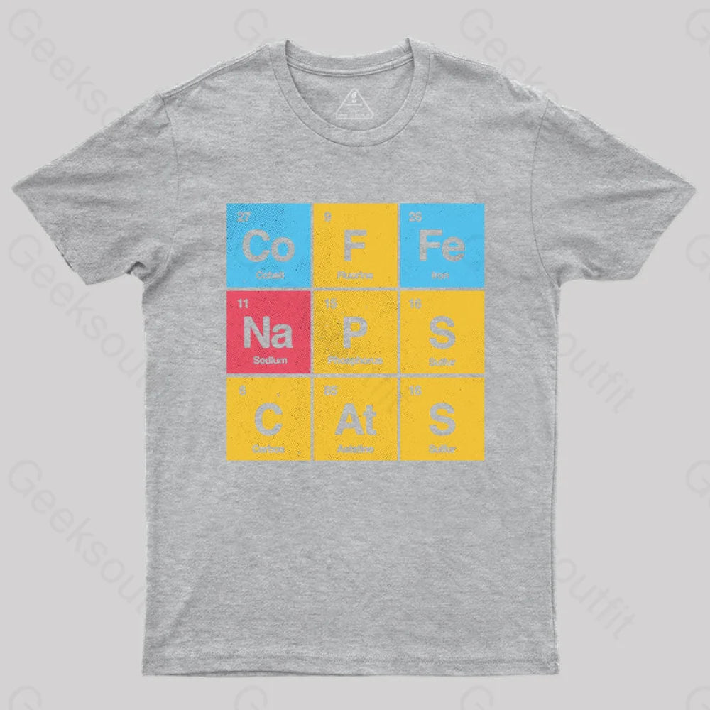 Science Naps & Cats By Tobe Fonseca T-Shirt Grey / S