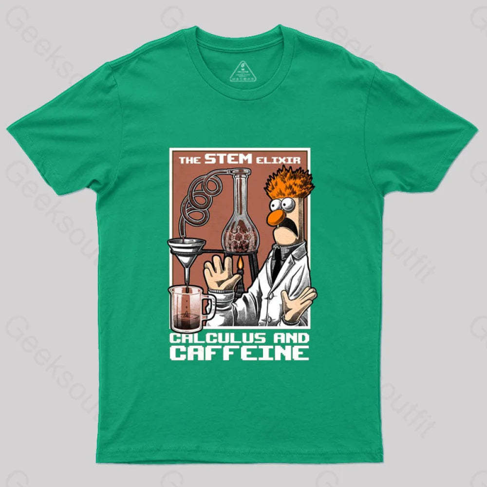 Science Puppet Coffee Lab T-Shirt Green / S