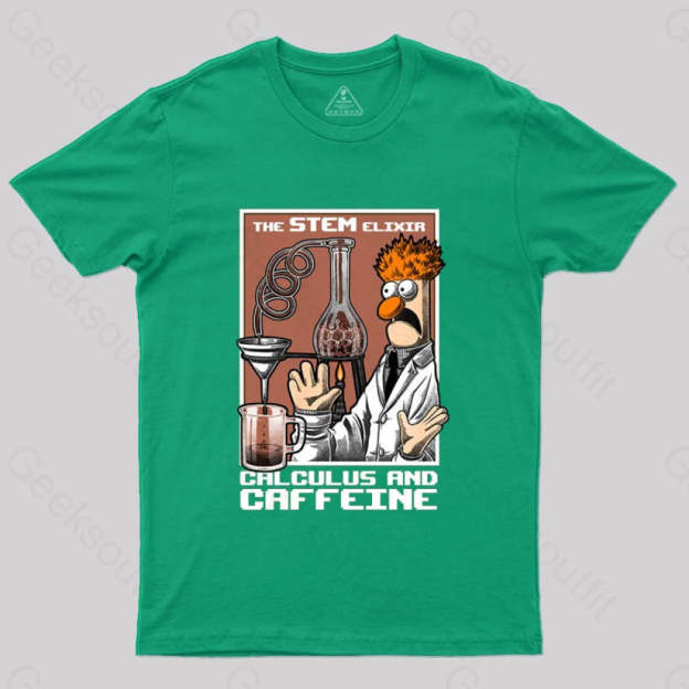 Science Puppet Coffee Lab T-Shirt Green / S